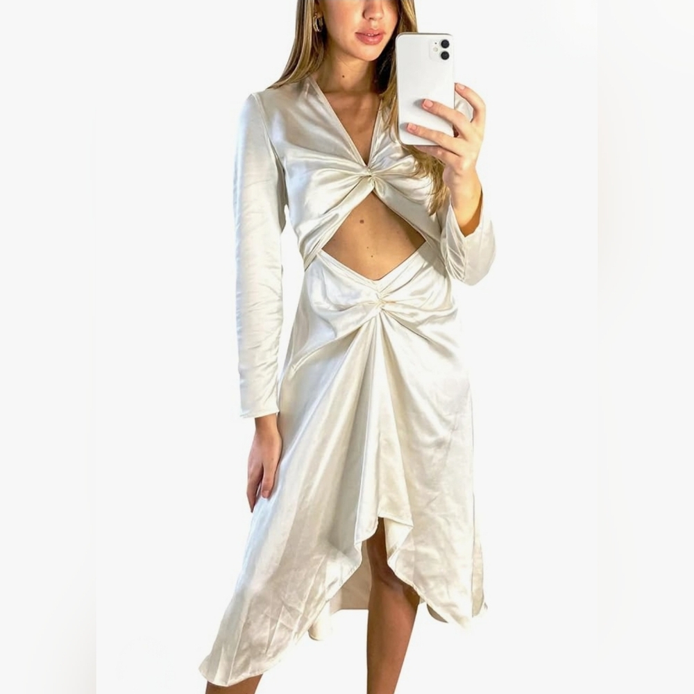 Cut Out Dress Size US 8 Off-White